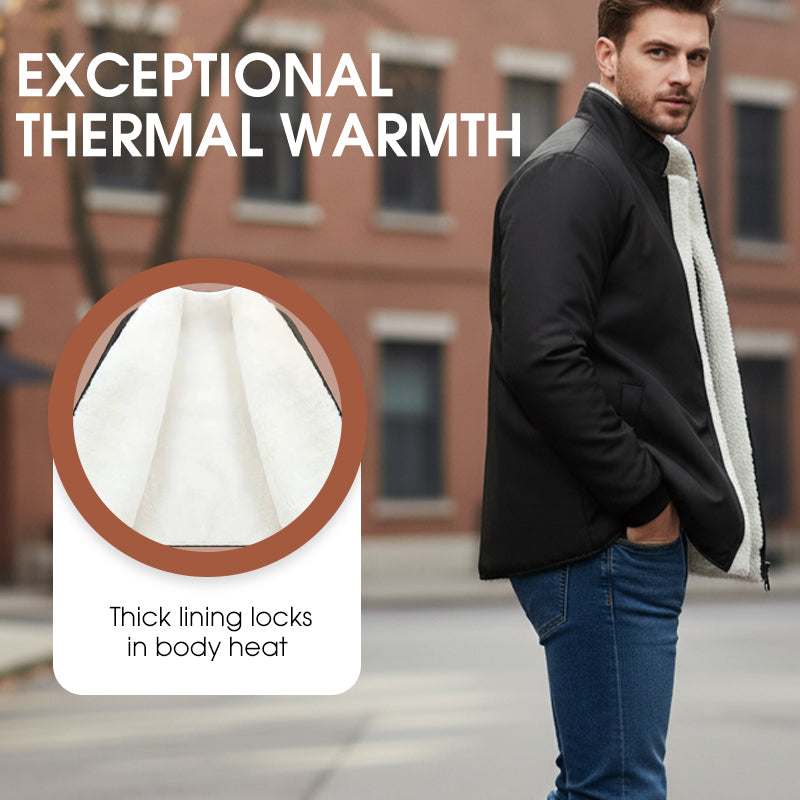 Veste thermique coupe-vent casual pour homme