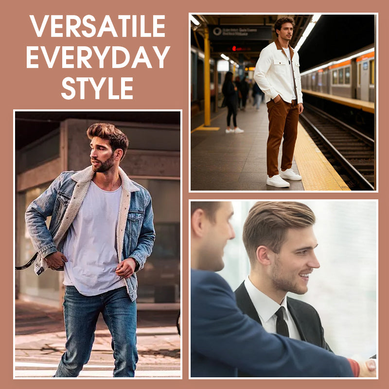 Veste thermique coupe-vent casual pour homme