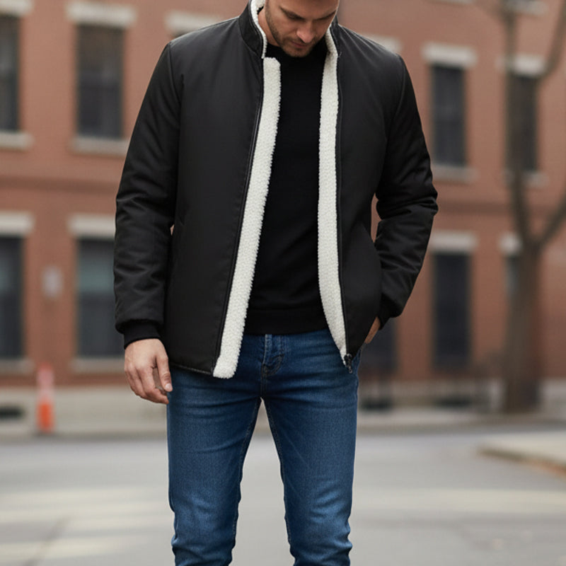 Veste thermique coupe-vent casual pour homme