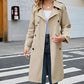 Trench-coat long vintage pour femme