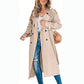 Trench-coat long vintage pour femme
