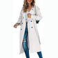 Trench-coat long vintage pour femme