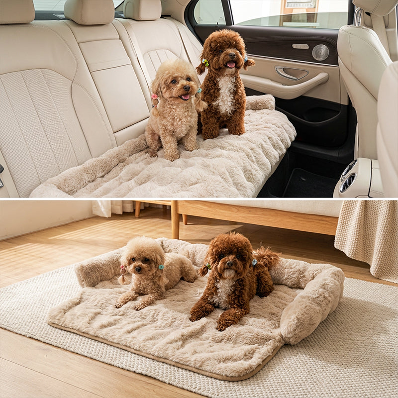 🐾 50% DE RÉDUCTION! 🛏️ Lit pour Animaux Épais – Chaud, Antidérapant & Bord Relevé Confortable 🧵
