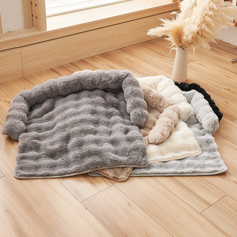 🐾 50% DE RÉDUCTION! 🛏️ Lit pour Animaux Épais – Chaud, Antidérapant & Bord Relevé Confortable 🧵