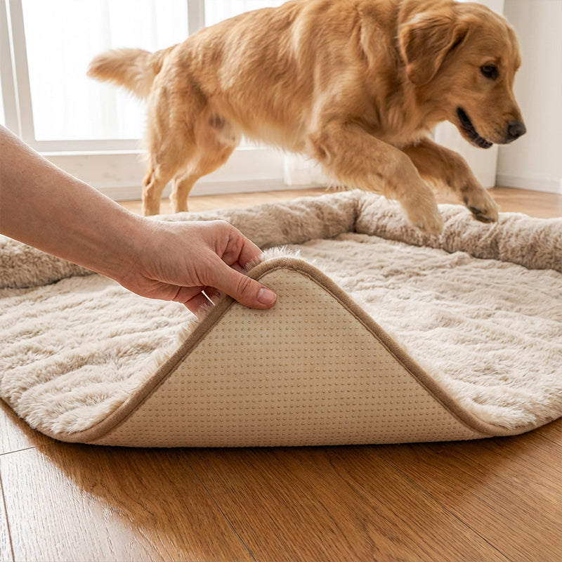 🐾 50% DE RÉDUCTION! 🛏️ Lit pour Animaux Épais – Chaud, Antidérapant & Bord Relevé Confortable 🧵