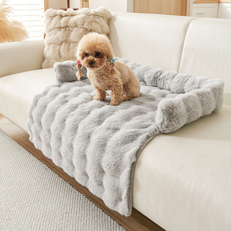 🐾 50% DE RÉDUCTION! 🛏️ Lit pour Animaux Épais – Chaud, Antidérapant & Bord Relevé Confortable 🧵