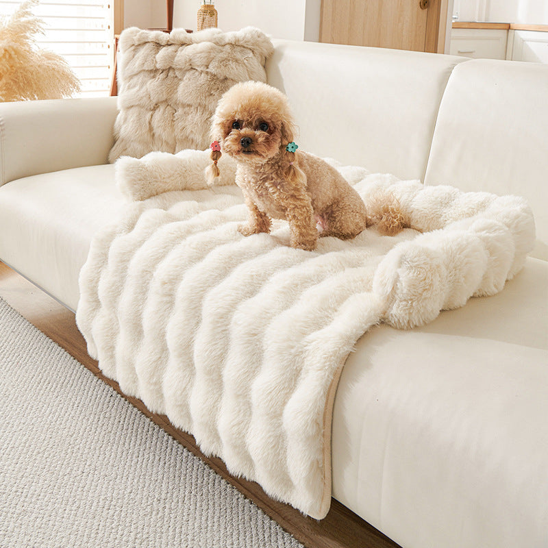 🐾 50% DE RÉDUCTION! 🛏️ Lit pour Animaux Épais – Chaud, Antidérapant & Bord Relevé Confortable 🧵