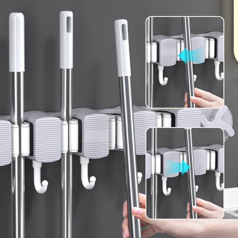 🔥Support de balai à ventouse sans perçage pour salle de bain