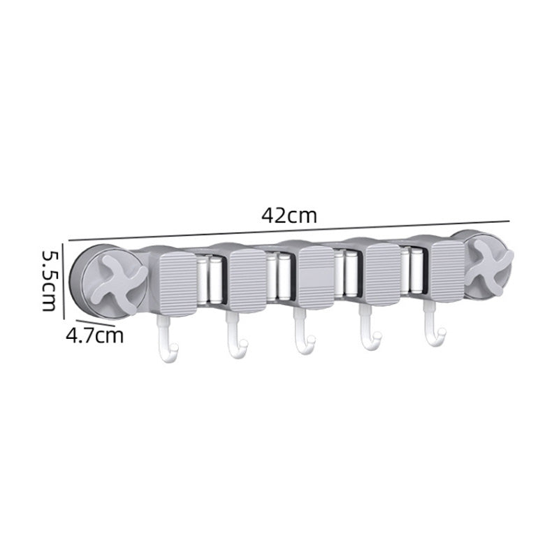 🔥Support de balai à ventouse sans perçage pour salle de bain