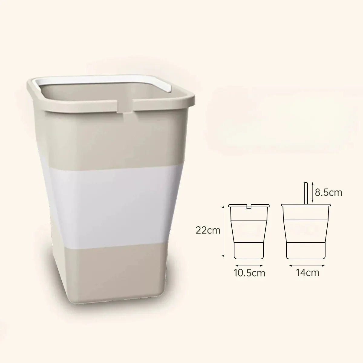 Poubelle portable multifonctionnelle et pliable pour voiture