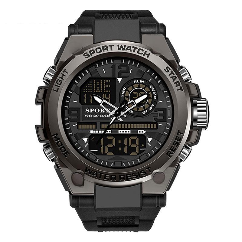 Montre de Sport Étanche pour Hommes avec Affichage Lumineux