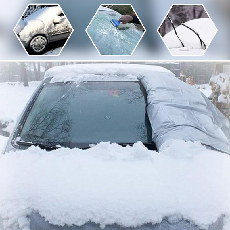 Pare-soleil universel pour pare-brise de voiture, protection magnétique contre la neige en tissu Oxford, protection contre le gel en hiver, bande réfléchissante pour le rétroviseur la nuit