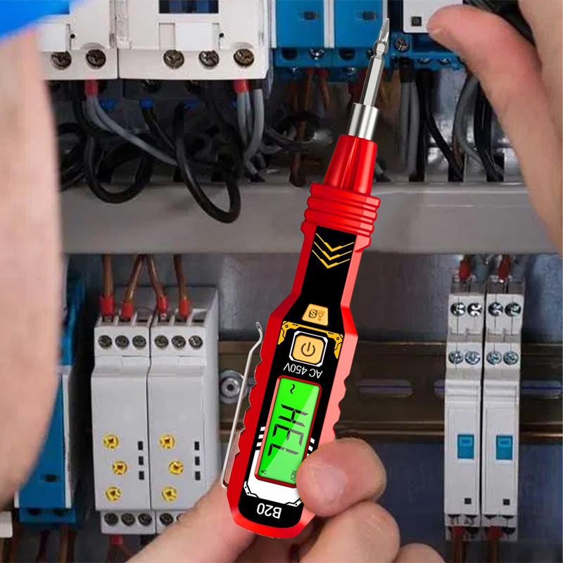Testeur de Tension Sans Contact avec Écran LCD