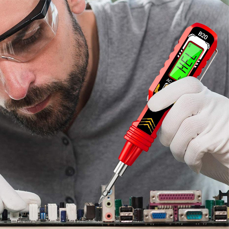 Testeur de Tension Sans Contact avec Écran LCD
