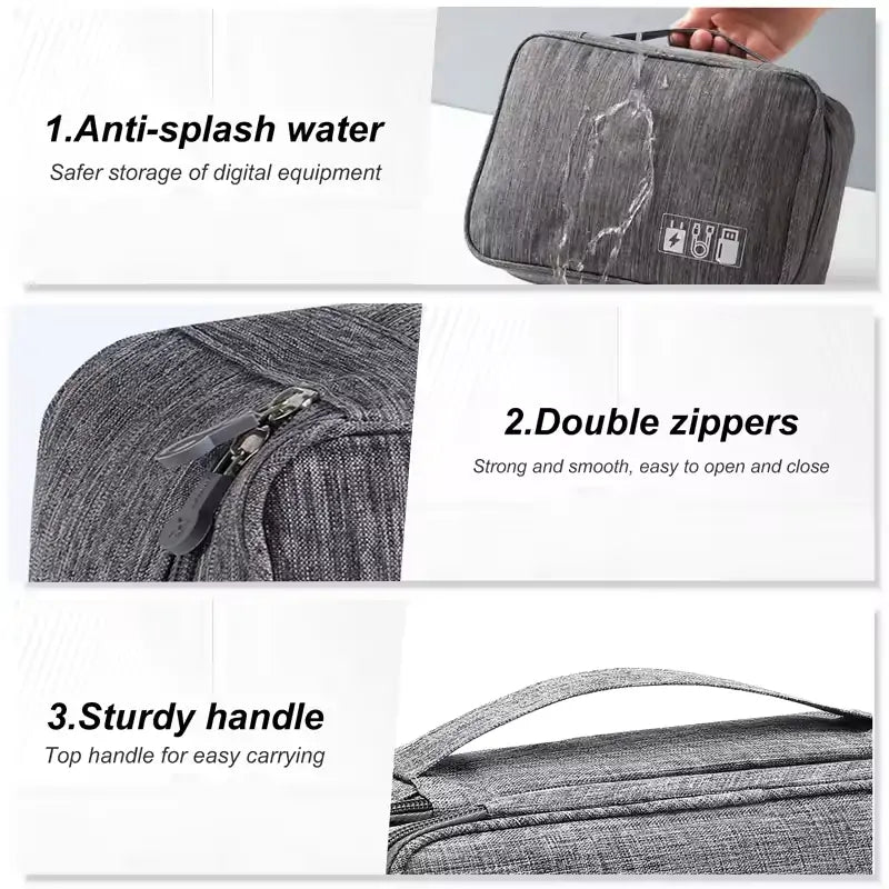 Sac de rangement portable et étanche pour câbles
