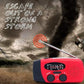 🆘 Sécurité Ultime Autonome - Radio de Survie Multifonction Solaire & Manivelle - Lampe Torche, Chargeur USB, Alerte