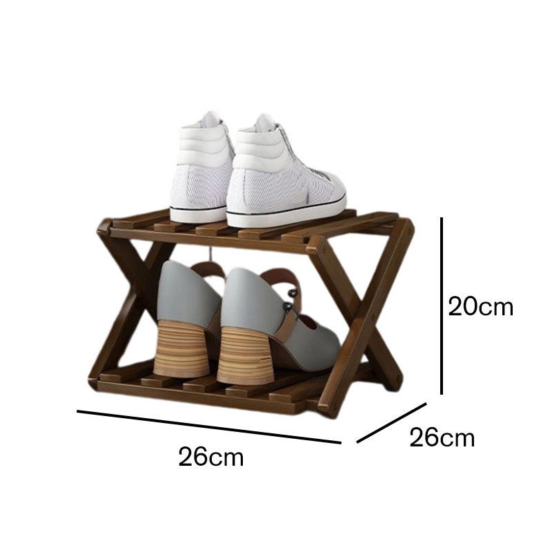 📢📢50 % de réduction !! ⏰Étagère à chaussures pliable et durable en bambou
