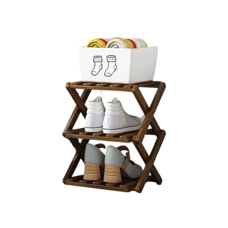 📢📢50 % de réduction !! ⏰Étagère à chaussures pliable et durable en bambou
