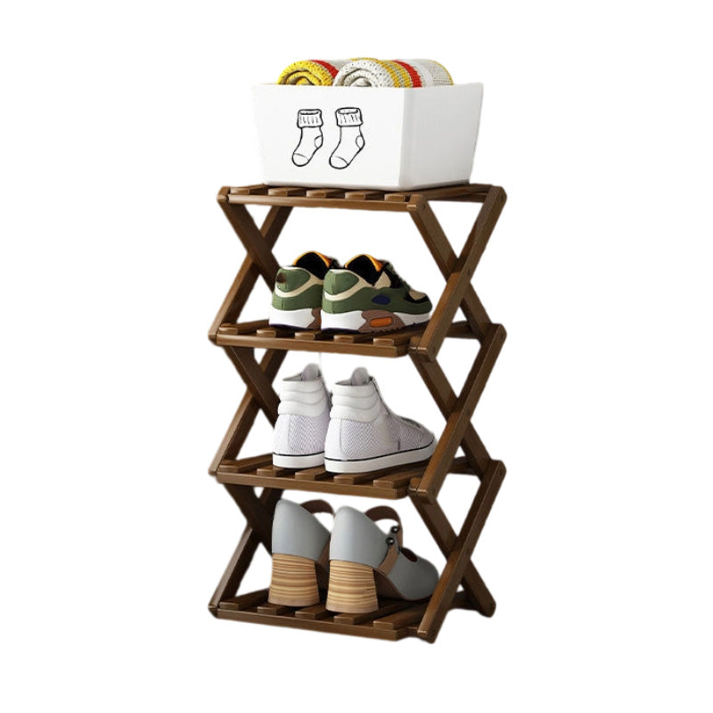 📢📢50 % de réduction !! ⏰Étagère à chaussures pliable et durable en bambou