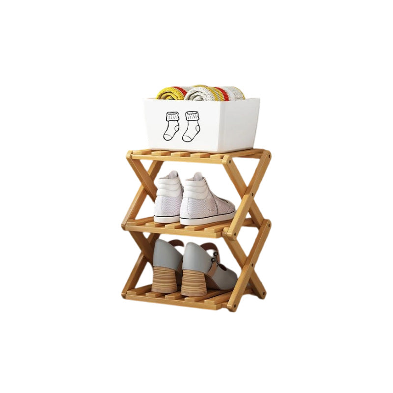 📢📢50 % de réduction !! ⏰Étagère à chaussures pliable et durable en bambou