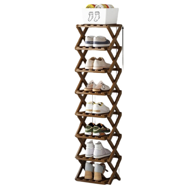 📢📢50 % de réduction !! ⏰Étagère à chaussures pliable et durable en bambou