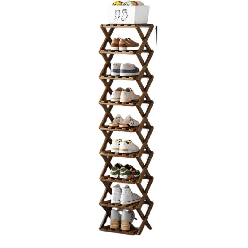 📢📢50 % de réduction !! ⏰Étagère à chaussures pliable et durable en bambou