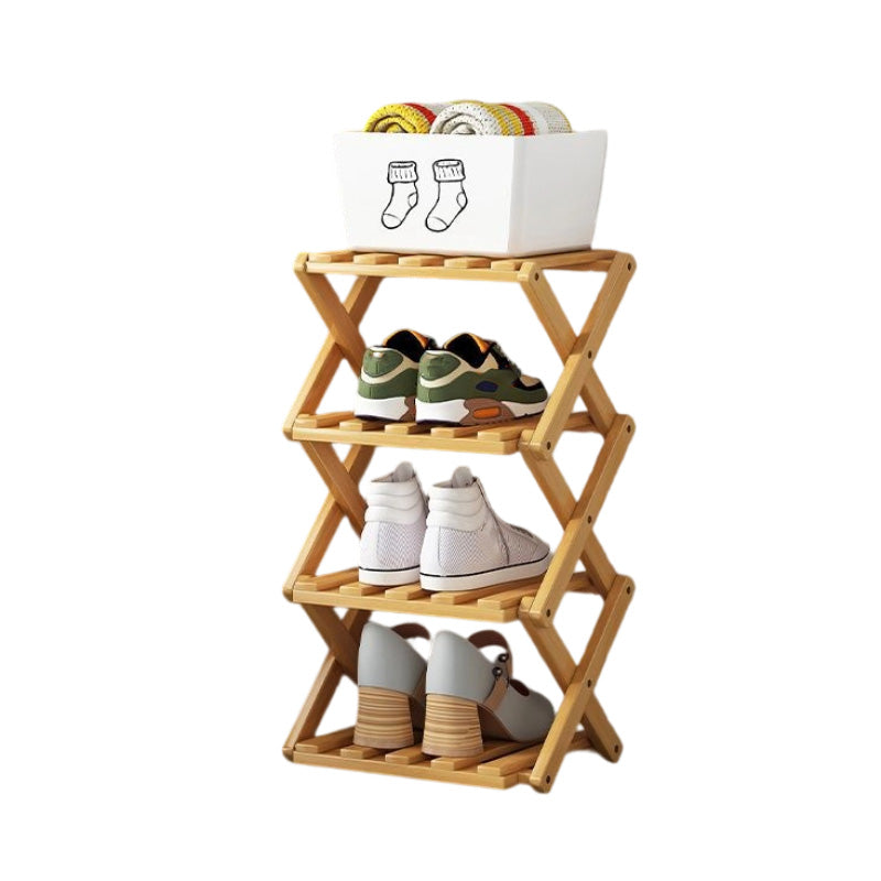 📢📢50 % de réduction !! ⏰Étagère à chaussures pliable et durable en bambou