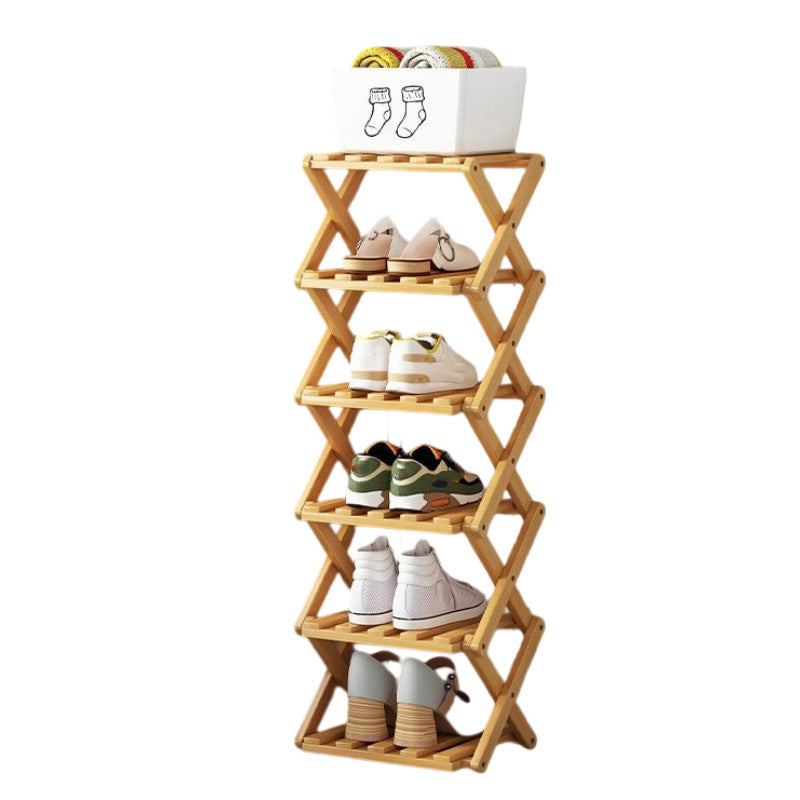 📢📢50 % de réduction !! ⏰Étagère à chaussures pliable et durable en bambou