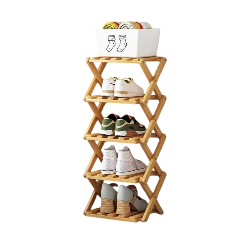 📢📢50 % de réduction !! ⏰Étagère à chaussures pliable et durable en bambou
