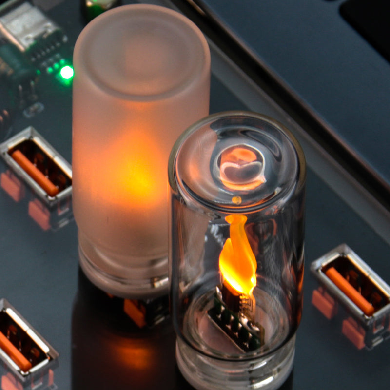 Lampe d'ambiance USB à flamme réaliste