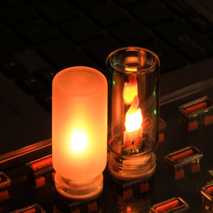 Lampe d'ambiance USB à flamme réaliste
