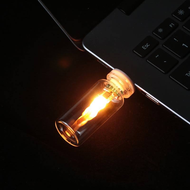 Lampe d'ambiance USB à flamme réaliste