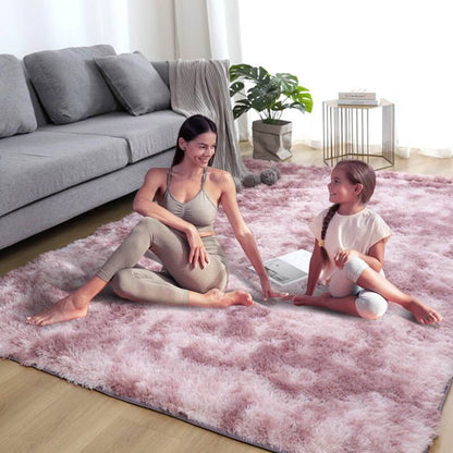 Tapis en peluche, tapis décoratif, revêtement de sol moderne pour le salon et la chambre à coucher, décoration d'intérieur
