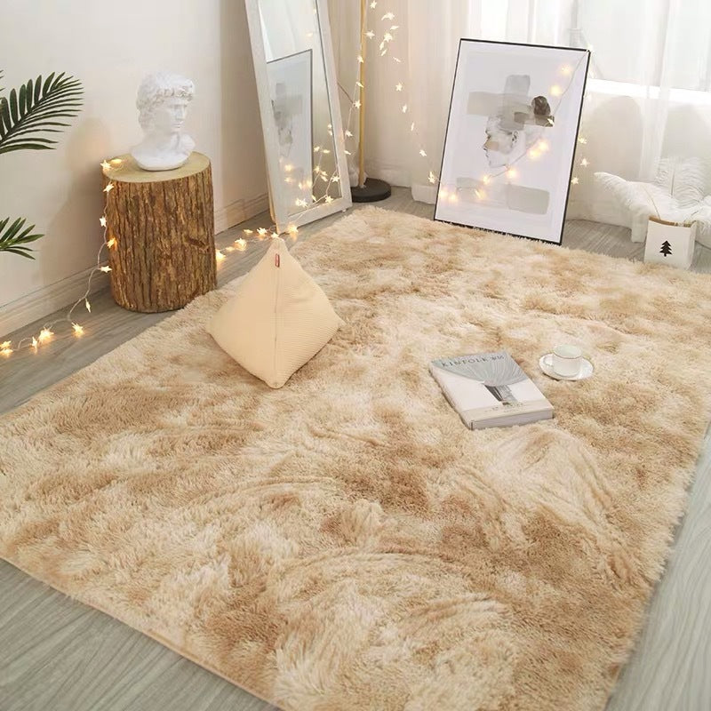 Tapis en peluche, tapis décoratif, revêtement de sol moderne pour le salon et la chambre à coucher, décoration d'intérieur