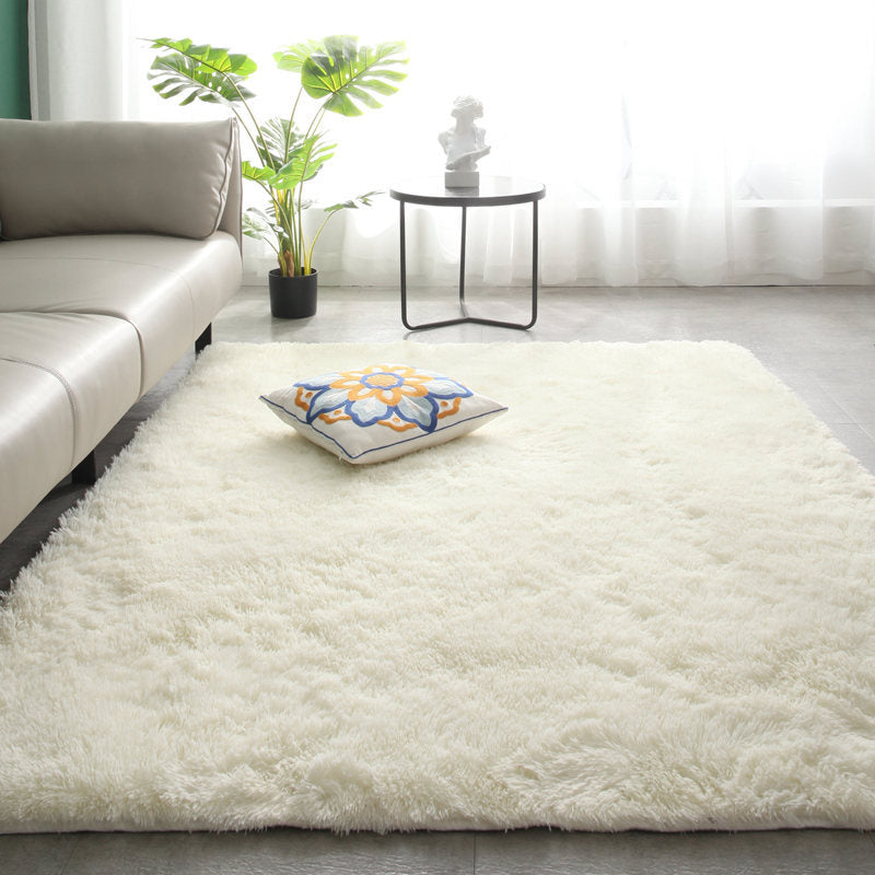 Tapis en peluche, tapis décoratif, revêtement de sol moderne pour le salon et la chambre à coucher, décoration d'intérieur