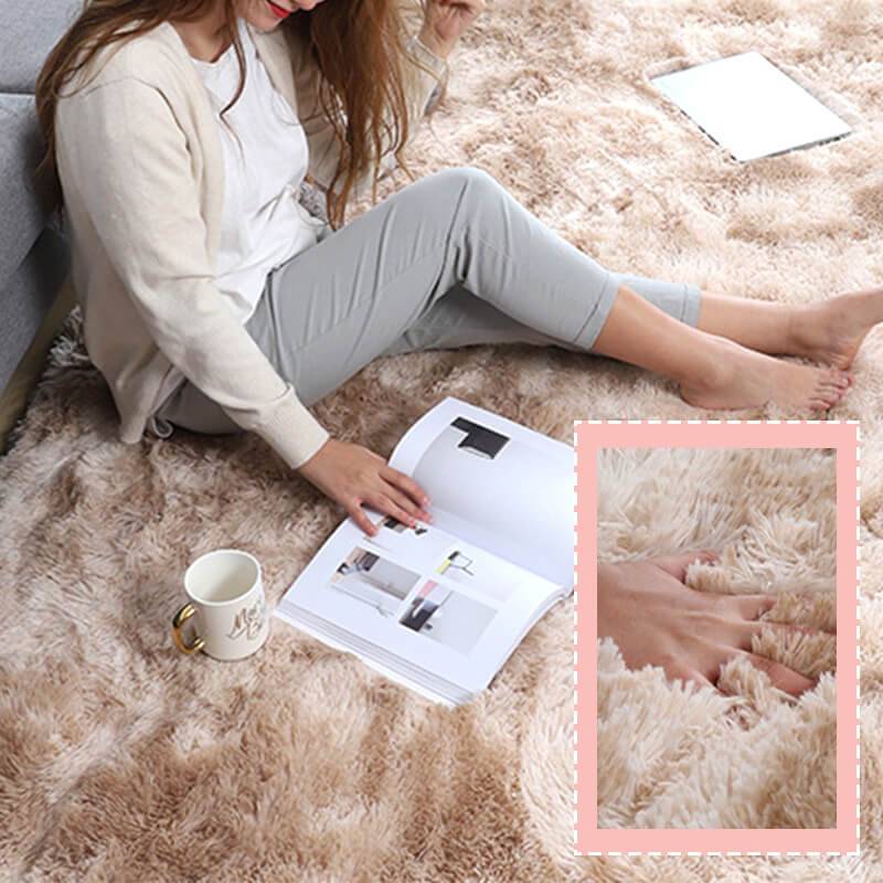 Tapis en peluche, tapis décoratif, revêtement de sol moderne pour le salon et la chambre à coucher, décoration d'intérieur