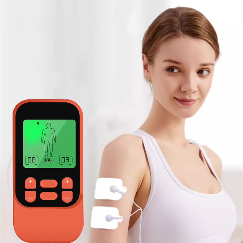 🎉💆‍♂️50% de réduction ! Stimulateur musculaire TENS portable à double canal – 10 modes, 30 intensités, soulagement ciblé de la douleur partout où vous êtes