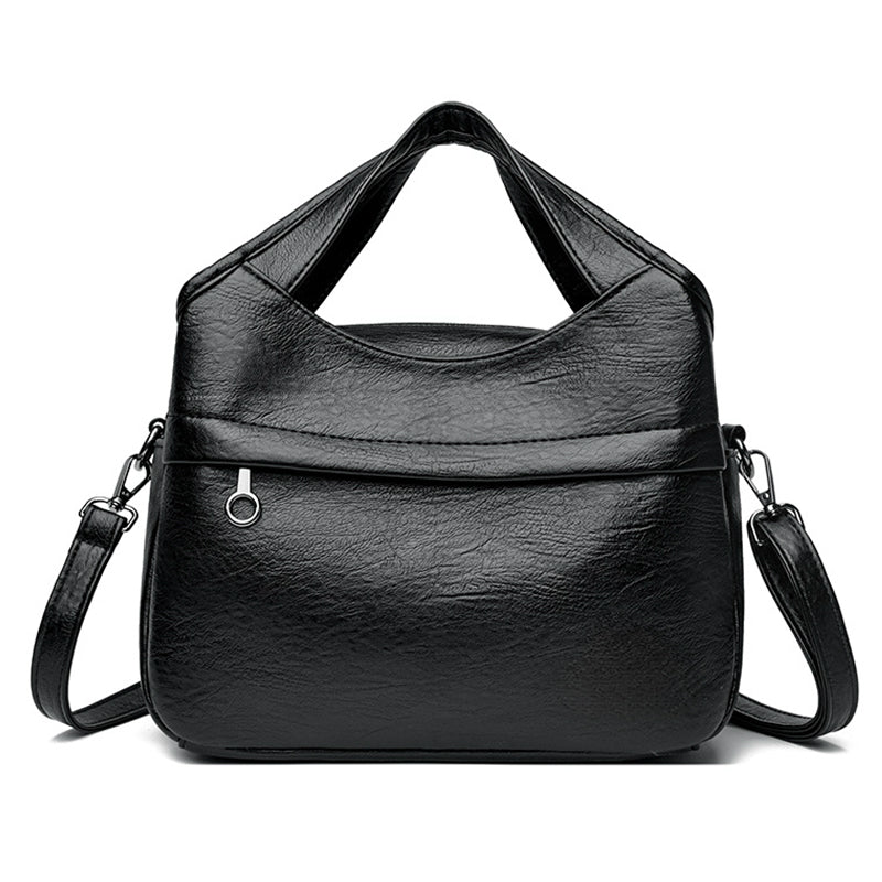 Sac à bandoulière en simili cuir souple pour femme