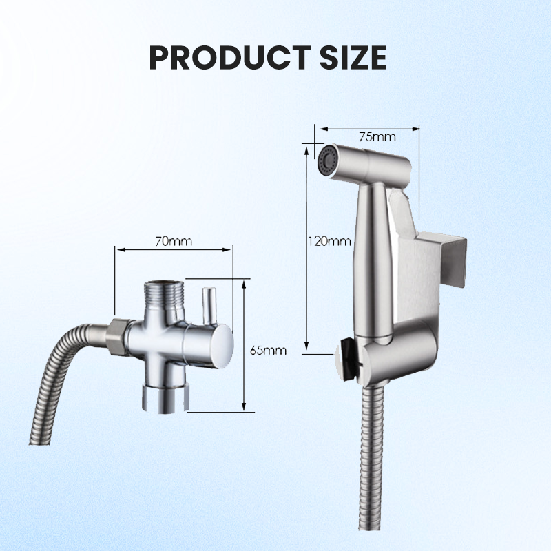 Ensemble de douchette bidet portable pour toilettes