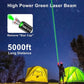 Lumière laser rouge et verte à point unique