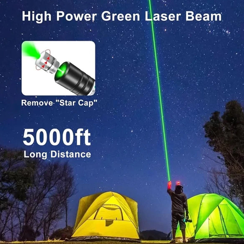 Lumière laser rouge et verte à point unique
