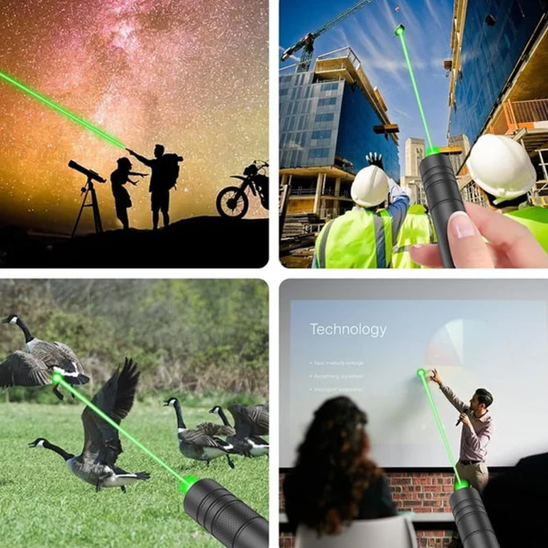 Lumière laser rouge et verte à point unique