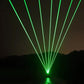 Lumière laser rouge et verte à point unique