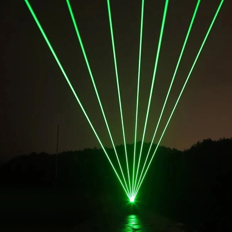 Lumière laser rouge et verte à point unique
