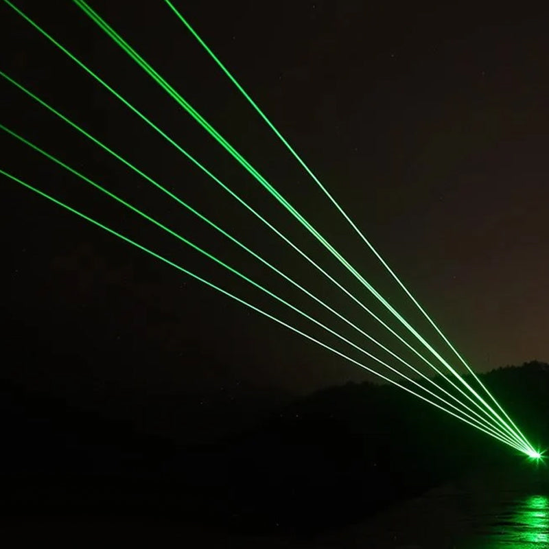 Lumière laser rouge et verte à point unique
