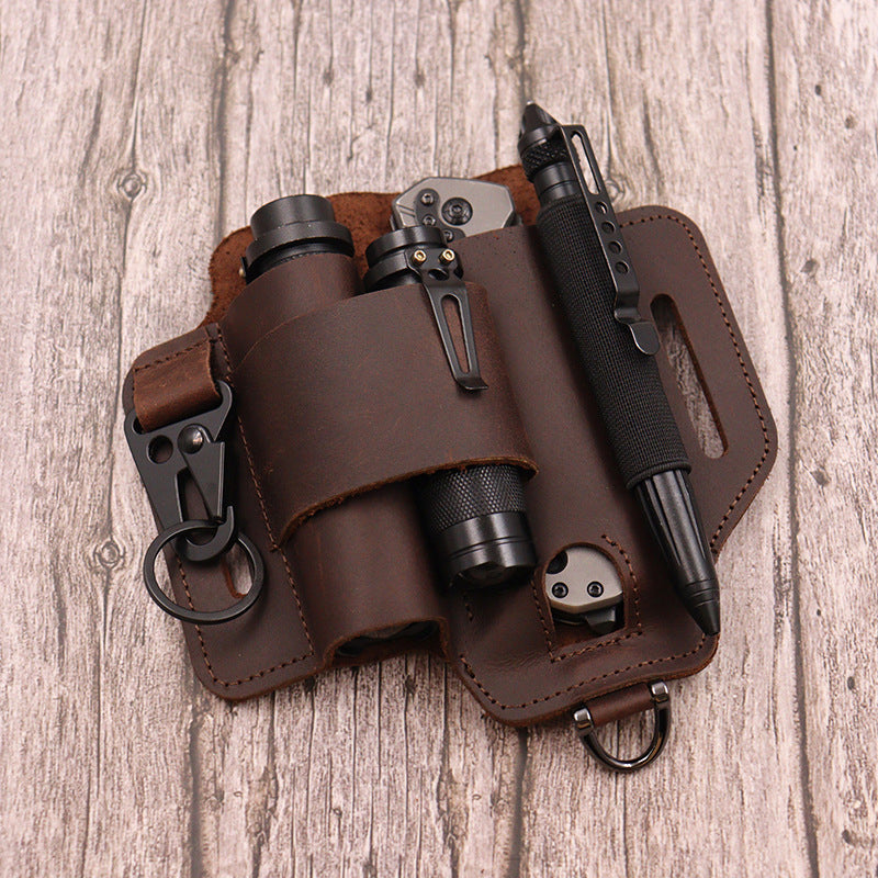 Étui à outils en cuir PU avec boucle de ceinture
