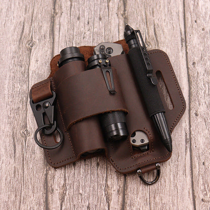Étui à outils en cuir PU avec boucle de ceinture