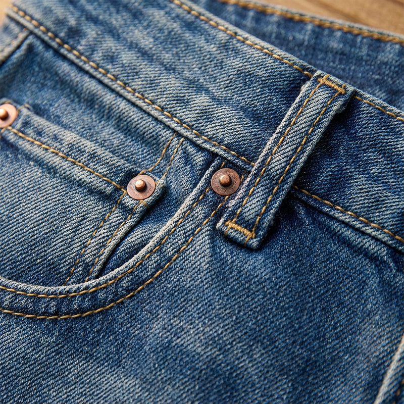👖✨ 50% de réduction ! Jean Vintage Taille Haute à Jambes Larges pour Femme – Délavage rétro, coupe flatteuse & confort en coton toute la journée