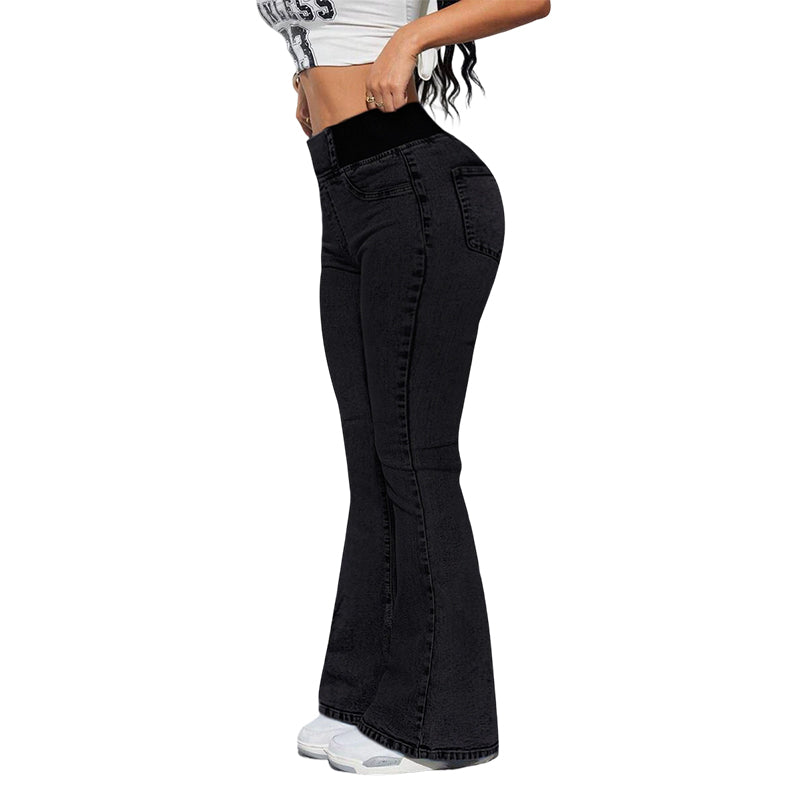 ⏳Offre spéciale à durée limitée⏰👖Jean évasé stretch taille haute pour femme