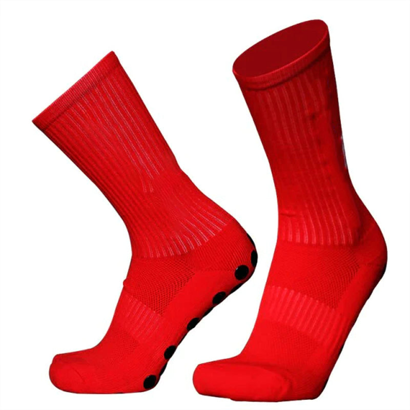 Chaussettes courtes pour hommes, en tissu éponge épais, antidérapantes